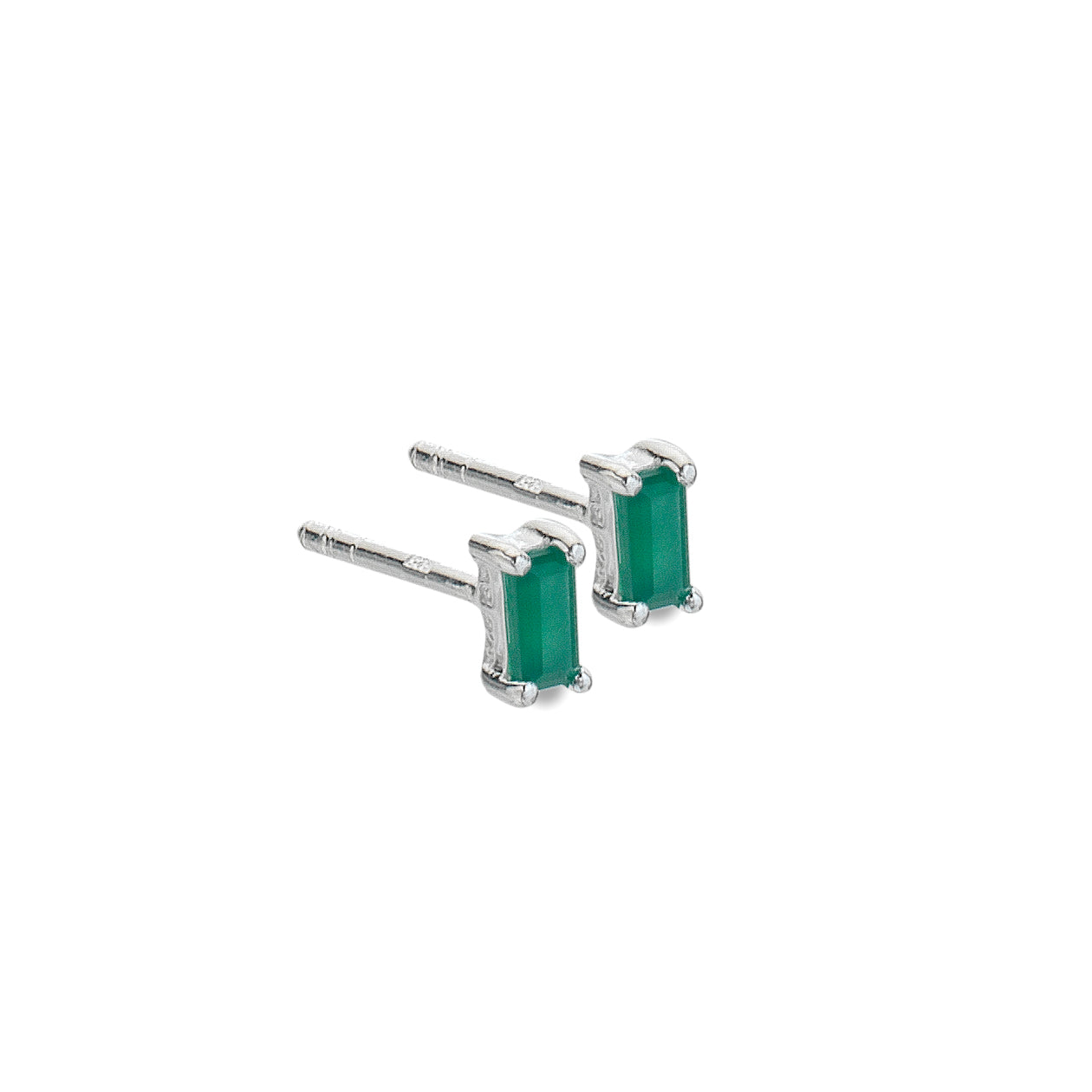 Emerald Treasured Gem Studs